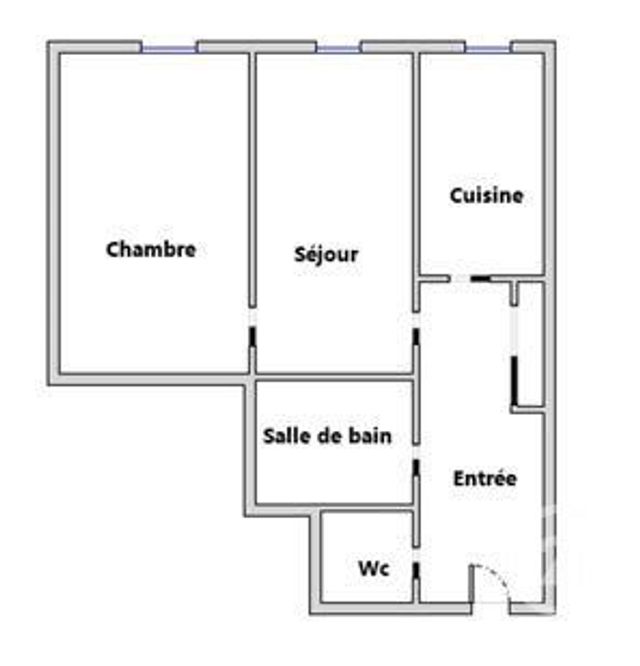 Appartement F2 &agrave; vendre - 2 pi&egrave;ces - 43,13 m2 - Paris - 75013 - ILE-DE-FRANCE