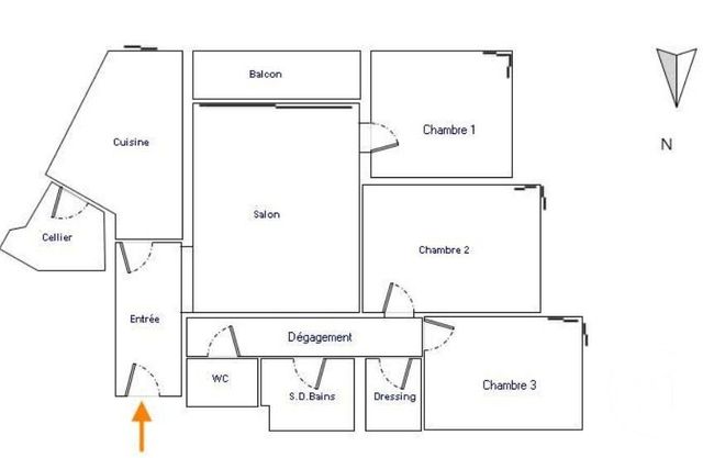 Appartement F4 à vendre - 4 pièces - 85,17 m2 - Paris - 75019 - ILE-DE-FRANCE