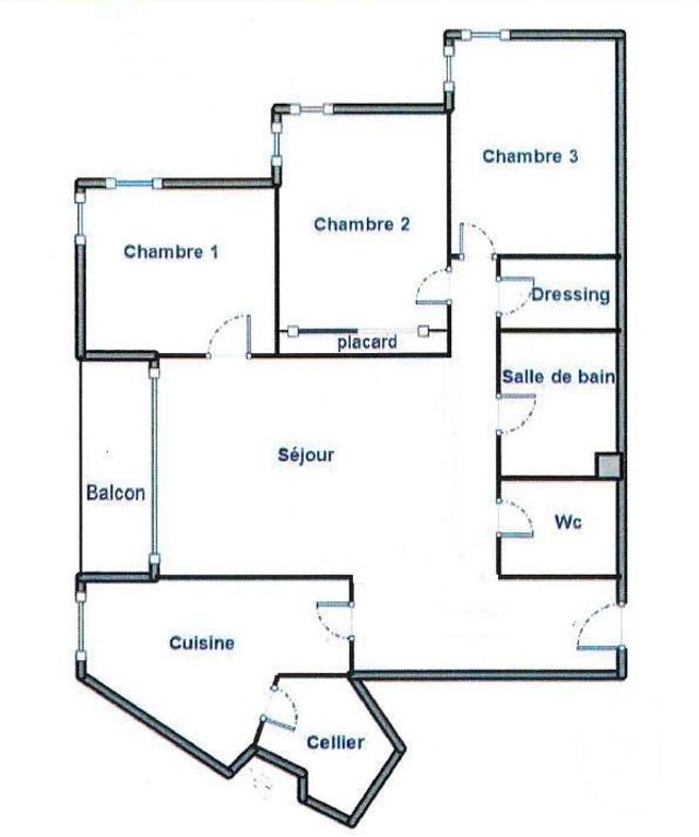 Appartement F4 à vendre - 4 pièces - 85,24 m2 - Paris - 75019 - ILE-DE-FRANCE