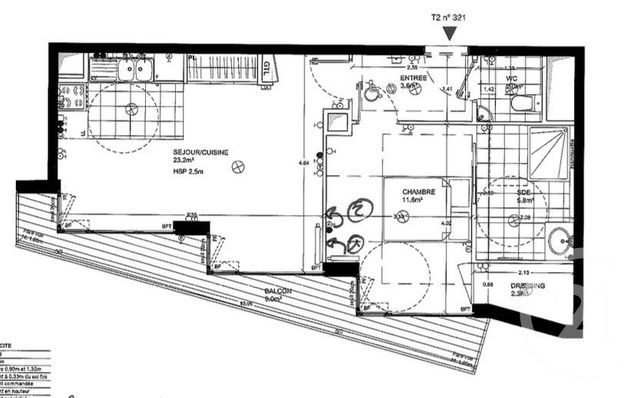 Appartement F2 à vendre - 2 pièces - 47,78 m2 - Paris - 75019 - ILE-DE-FRANCE