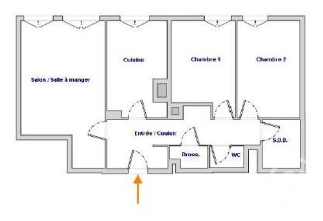 Appartement F3 &agrave; vendre - 3 pi&egrave;ces - 64,14 m2 - Paris - 75018 - ILE-DE-FRANCE