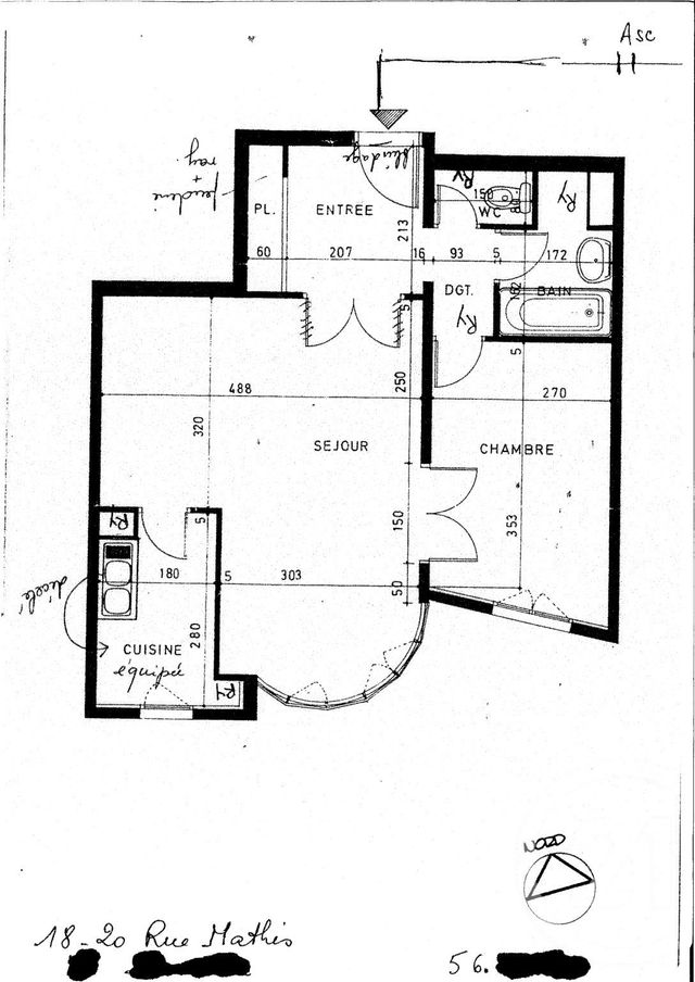 Appartement F2 à vendre - 2 pièces - 50,40 m2 - Paris - 75019 - ILE-DE-FRANCE