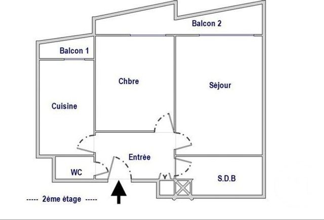 Appartement F2 &agrave; vendre - 2 pi&egrave;ces - 48,62 m2 - Paris - 75019 - ILE-DE-FRANCE