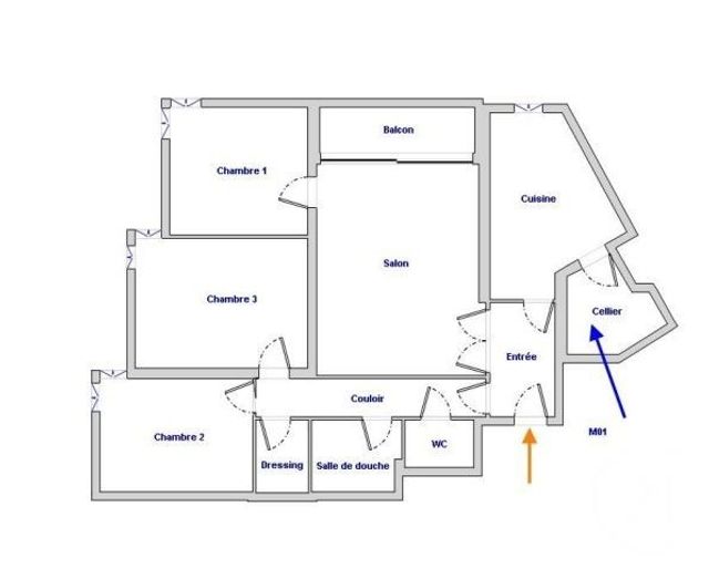 Appartement F4 &agrave; vendre - 4 pi&egrave;ces - 85,14 m2 - Paris - 75019 - ILE-DE-FRANCE