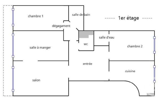 Appartement F4 &agrave; vendre - 4 pi&egrave;ces - 86,15 m2 - Paris - 75019 - ILE-DE-FRANCE