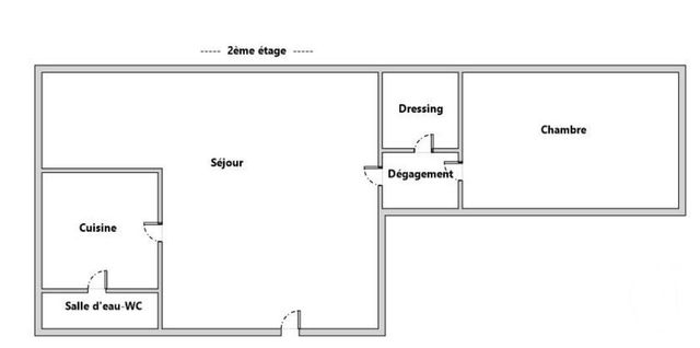 Appartement F2 &agrave; vendre - 2 pi&egrave;ces - 42,65 m2 - Paris - 75019 - ILE-DE-FRANCE