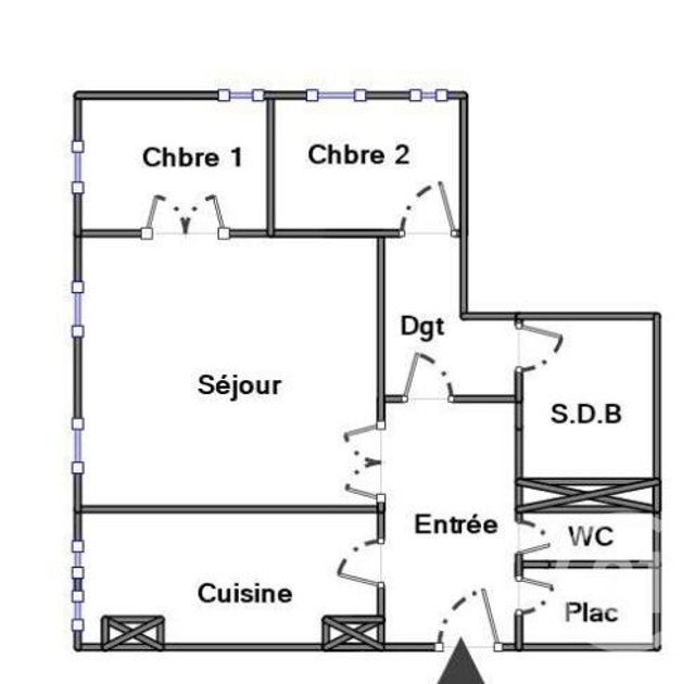 Appartement F3 &agrave; vendre - 3 pi&egrave;ces - 70,20 m2 - Paris - 75019 - ILE-DE-FRANCE