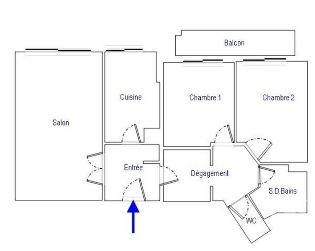 Appartement F3 &agrave; vendre - 3 pi&egrave;ces - 64,85 m2 - Paris - 75019 - ILE-DE-FRANCE