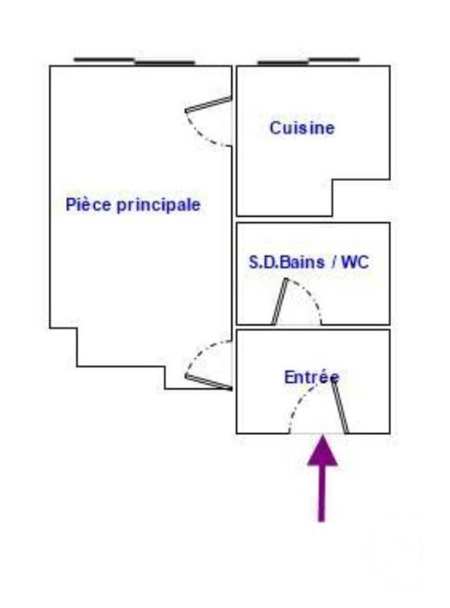 Appartement F1 &agrave; vendre - 1 pi&egrave;ce - 26,36 m2 - Paris - 75019 - ILE-DE-FRANCE