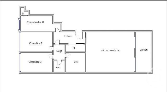 Appartement F4 &agrave; vendre - 4 pi&egrave;ces - 77,14 m2 - Paris - 75019 - ILE-DE-FRANCE