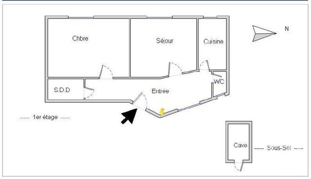 Appartement F2 &agrave; vendre - 2 pi&egrave;ces - 34,20 m2 - Paris - 75019 - ILE-DE-FRANCE