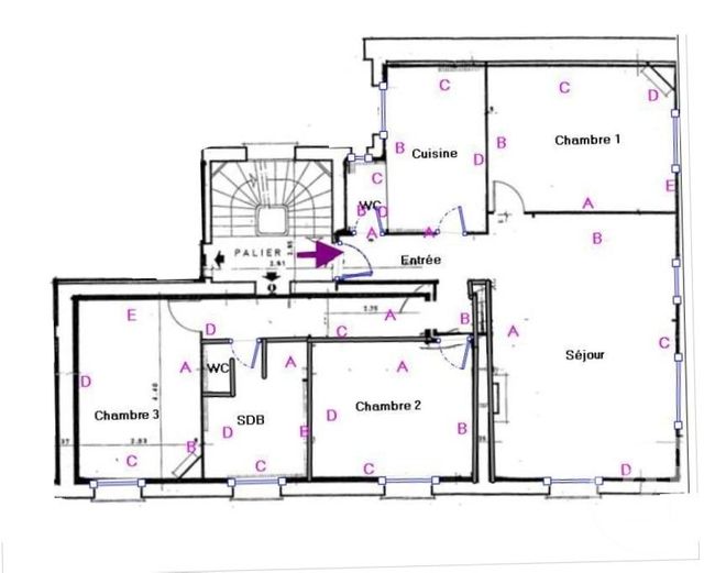 Appartement F5 &agrave; vendre - 5 pi&egrave;ces - 98,15 m2 - Pantin - 93 - ILE-DE-FRANCE