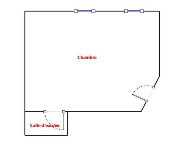 Chambre à vendre - 1 pièce - 7,29 m2 - Paris - 75010 - ILE-DE-FRANCE