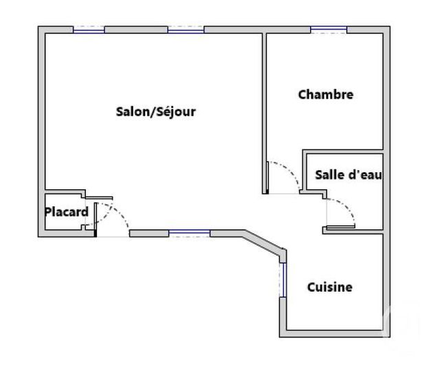Appartement F2 &agrave; vendre - 2 pi&egrave;ces - 47,87 m2 - Paris - 75010 - ILE-DE-FRANCE