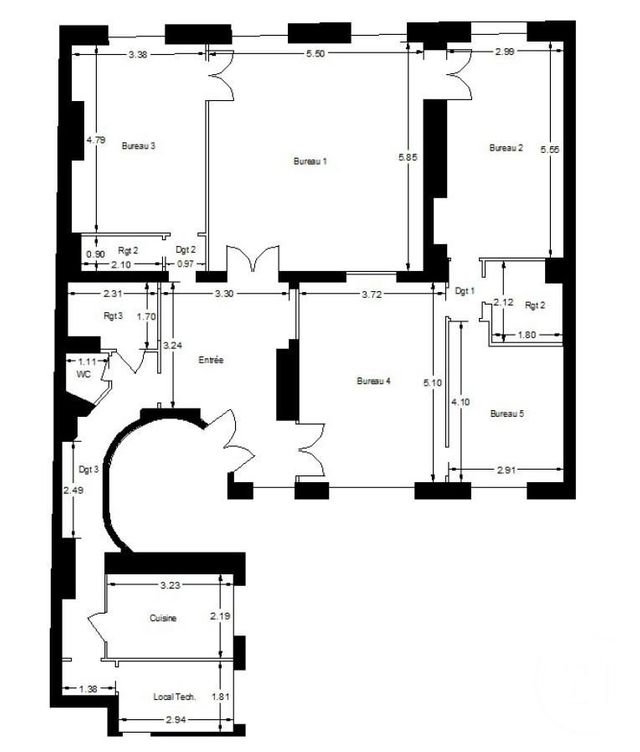 Appartement F6 &agrave; vendre - 6 pi&egrave;ces - 143,16 m2 - Paris - 75010 - ILE-DE-FRANCE