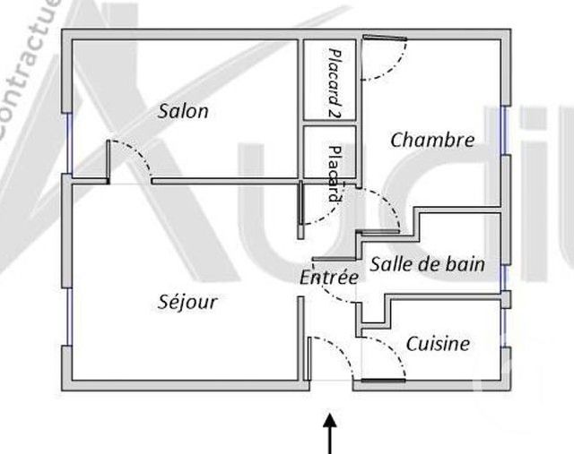 Appartement F3 &agrave; vendre - 3 pi&egrave;ces - 45,46 m2 - Paris - 75017 - ILE-DE-FRANCE