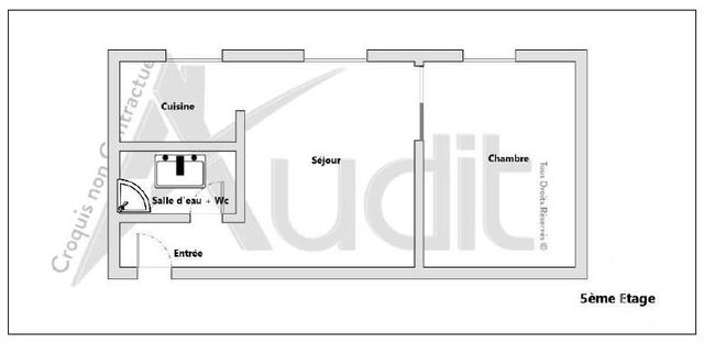 Appartement F2 à vendre - 2 pièces - 32,44 m2 - Paris - 75017 - ILE-DE-FRANCE