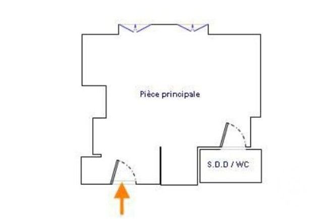 Appartement Studio à vendre - 1 pièce - 21,01 m2 - Paris - 75017 - ILE-DE-FRANCE