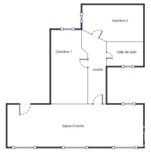 Appartement F3 à vendre - 3 pièces - 59,80 m2 - Paris - 75017 - ILE-DE-FRANCE