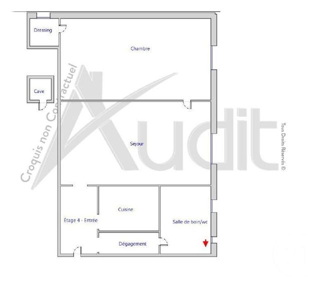 Appartement F2 &agrave; vendre - 2 pi&egrave;ces - 34,80 m2 - Paris - 75017 - ILE-DE-FRANCE