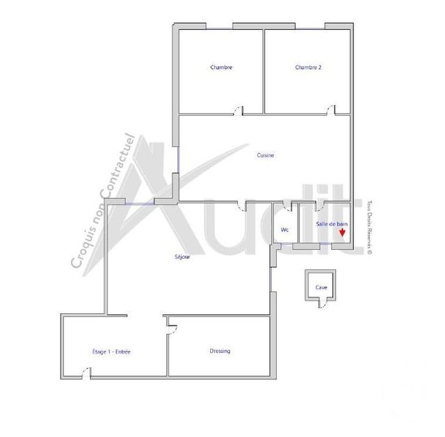 Appartement &agrave; vendre - 4 pi&egrave;ces - 83,23 m2 - Paris - 75018 - ILE-DE-FRANCE