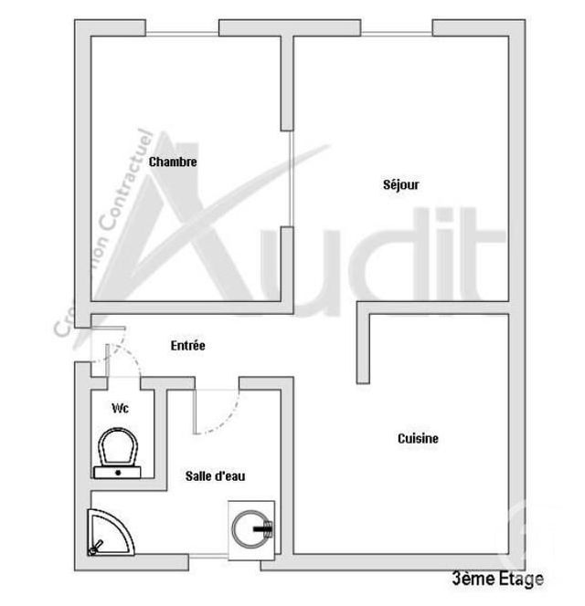 Appartement F2 &agrave; vendre - 2 pi&egrave;ces - 37,56 m2 - Paris - 75017 - ILE-DE-FRANCE