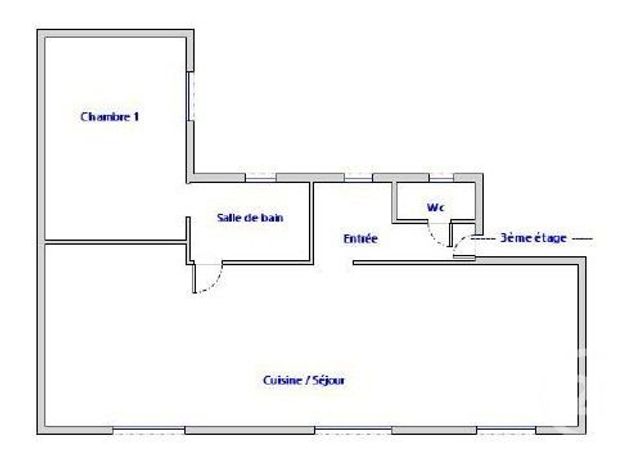 Appartement F2 &agrave; vendre - 2 pi&egrave;ces - 51,26 m2 - Paris - 75017 - ILE-DE-FRANCE