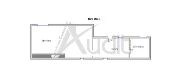 Appartement Studio &agrave; vendre - 1 pi&egrave;ce - 21,20 m2 - Paris - 75017 - ILE-DE-FRANCE