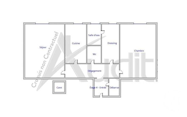 Appartement F3 &agrave; vendre - 2 pi&egrave;ces - 42,79 m2 - Paris - 75017 - ILE-DE-FRANCE