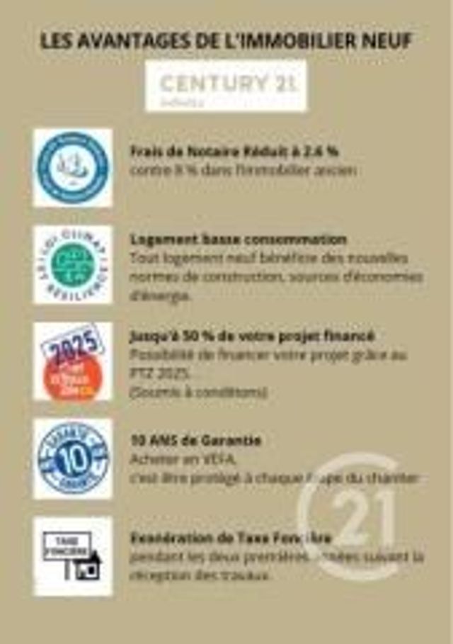 Appartement F3 à vendre - 3 pièces - 66,55 m2 - Venette - 60 - PICARDIE