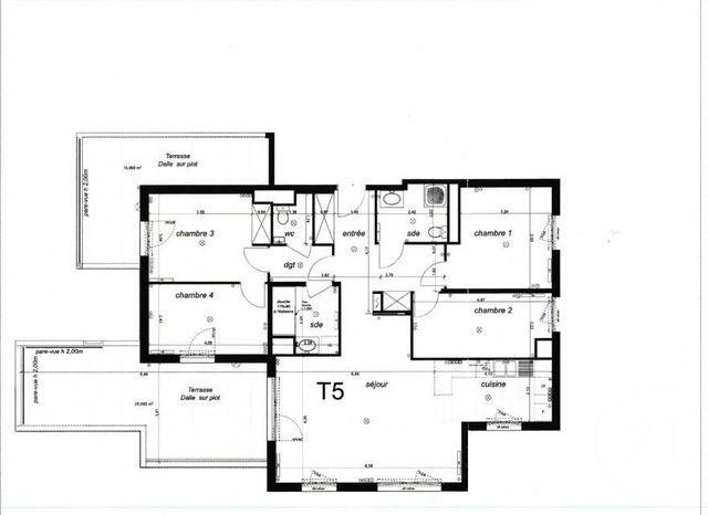 Appartement F5 &agrave; vendre - 5 pi&egrave;ces - 108 m2 - Bagneux - 92 - ILE-DE-FRANCE