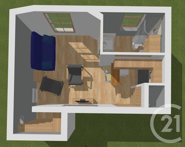 Appartement F1 &agrave; vendre - 1 pi&egrave;ce - 24,17 m2 - Bagneux - 92 - ILE-DE-FRANCE