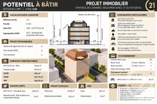 Maison &agrave; vendre - 4 pi&egrave;ces - 98 m2 - Montrouge - 92 - ILE-DE-FRANCE