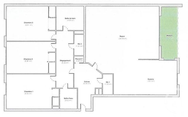 Appartement F4 &agrave; vendre - 4 pi&egrave;ces - 87,80 m2 - Montrouge - 92 - ILE-DE-FRANCE