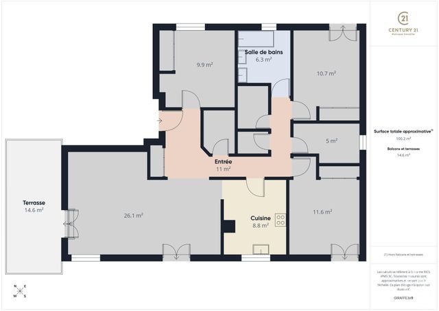 Appartement F4 &agrave; vendre - 5 pi&egrave;ces - 102 m2 - Chartres - 28 - CENTRE