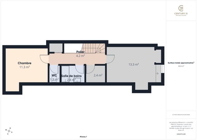 Appartement + f6 &agrave; vendre - 6 pi&egrave;ces - 155 m2 - Chartres - 28 - CENTRE