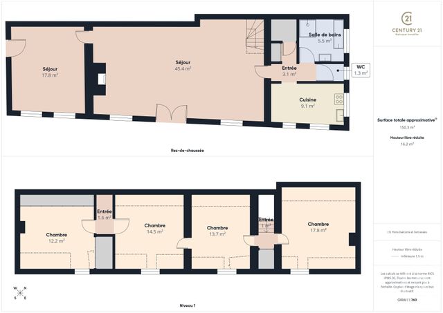 Maison &agrave; vendre - 6 pi&egrave;ces - 120 m2 - Chartres - 28 - CENTRE