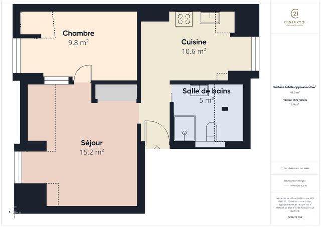 Appartement F1 bis &agrave; vendre - 2 pi&egrave;ces - 36 m2 - Chartres - 28 - CENTRE