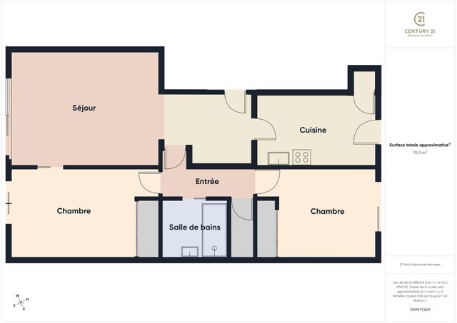 Appartement F3 &agrave; vendre - 3 pi&egrave;ces - 71 m2 - Chartres - 28 - CENTRE