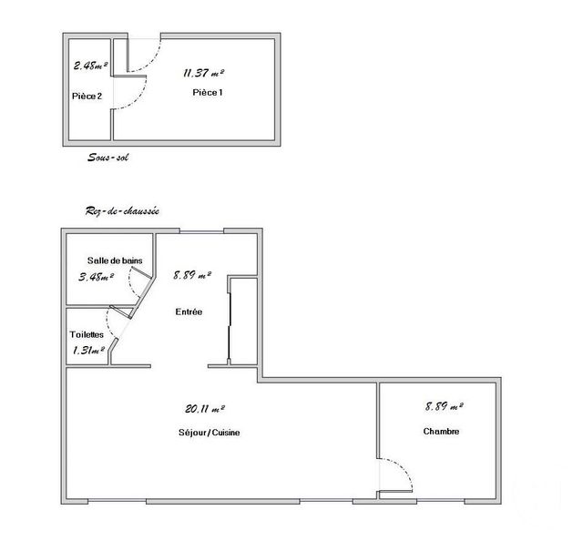 Maison &agrave; vendre - 2 pi&egrave;ces - 42,71 m2 - Maisons Alfort - 94 - ILE-DE-FRANCE