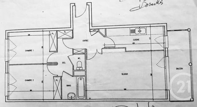 Appartement F3 &agrave; vendre - 3 pi&egrave;ces - 63,82 m2 - Maisons Alfort - 94 - ILE-DE-FRANCE