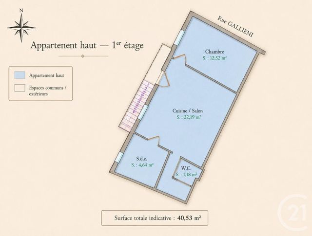 Appartement F2 &agrave; vendre - 2 pi&egrave;ces - 38,58 m2 - Beaulieu Sur Mer - 06 - PROVENCE-ALPES-COTE-D-AZUR