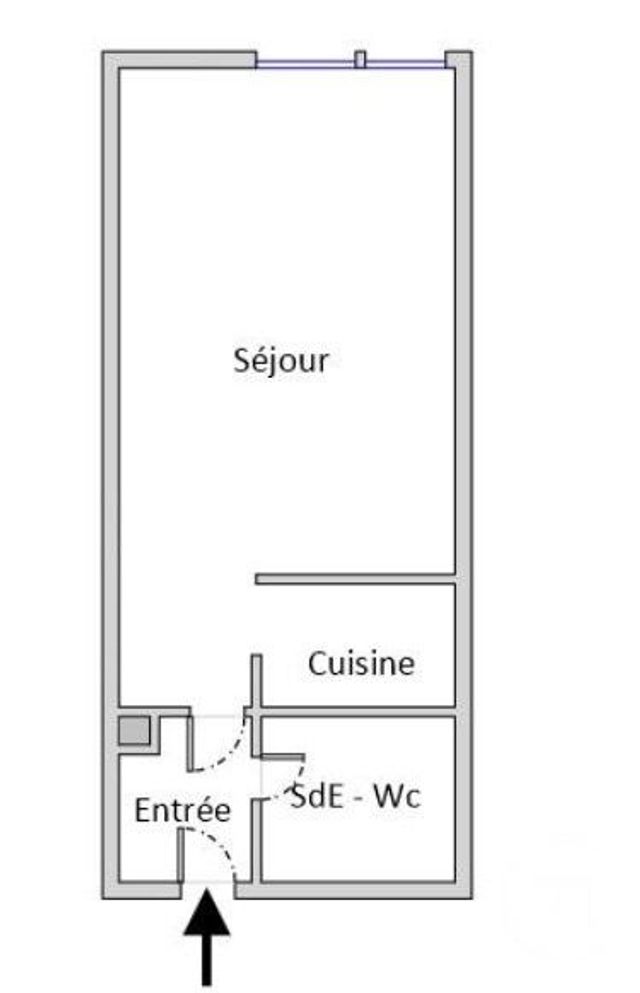 Appartement F1 à vendre PARIS