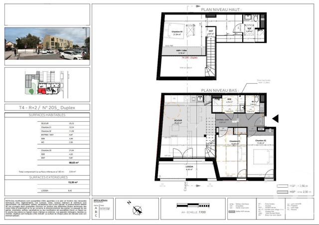 Appartement T4 à vendre - 4 pièces - 88,63 m2 - Biganos - 33 - AQUITAINE