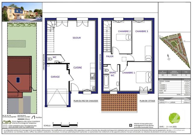 Maison à vendre - 4 pièces - 85,30 m2 - Biganos - 33 - AQUITAINE