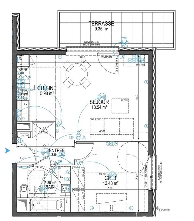Appartement F2 &agrave; louer - 2 pi&egrave;ces - 47 m2 - Saverne - 67 - ALSACE