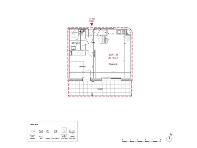 Appartement T2 &agrave; vendre - 2 pi&egrave;ces - 49,50 m2 - Puceul - 44 - PAYS-DE-LOIRE