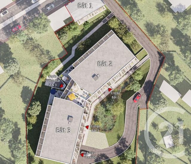 Appartement F3 à vendre - 3 pièces - 60,64 m2 - Donville Les Bains - 50 - BASSE-NORMANDIE