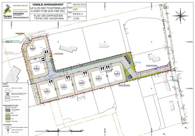 Terrain &agrave; vendre - 423 m2 - St Pair Sur Mer - 50 - BASSE-NORMANDIE