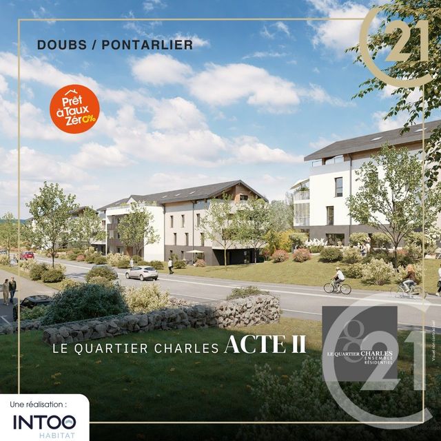 Appartement F3 &agrave; vendre - 3 pi&egrave;ces - 62,74 m2 - Doubs - 25 - FRANCHE-COMTE
